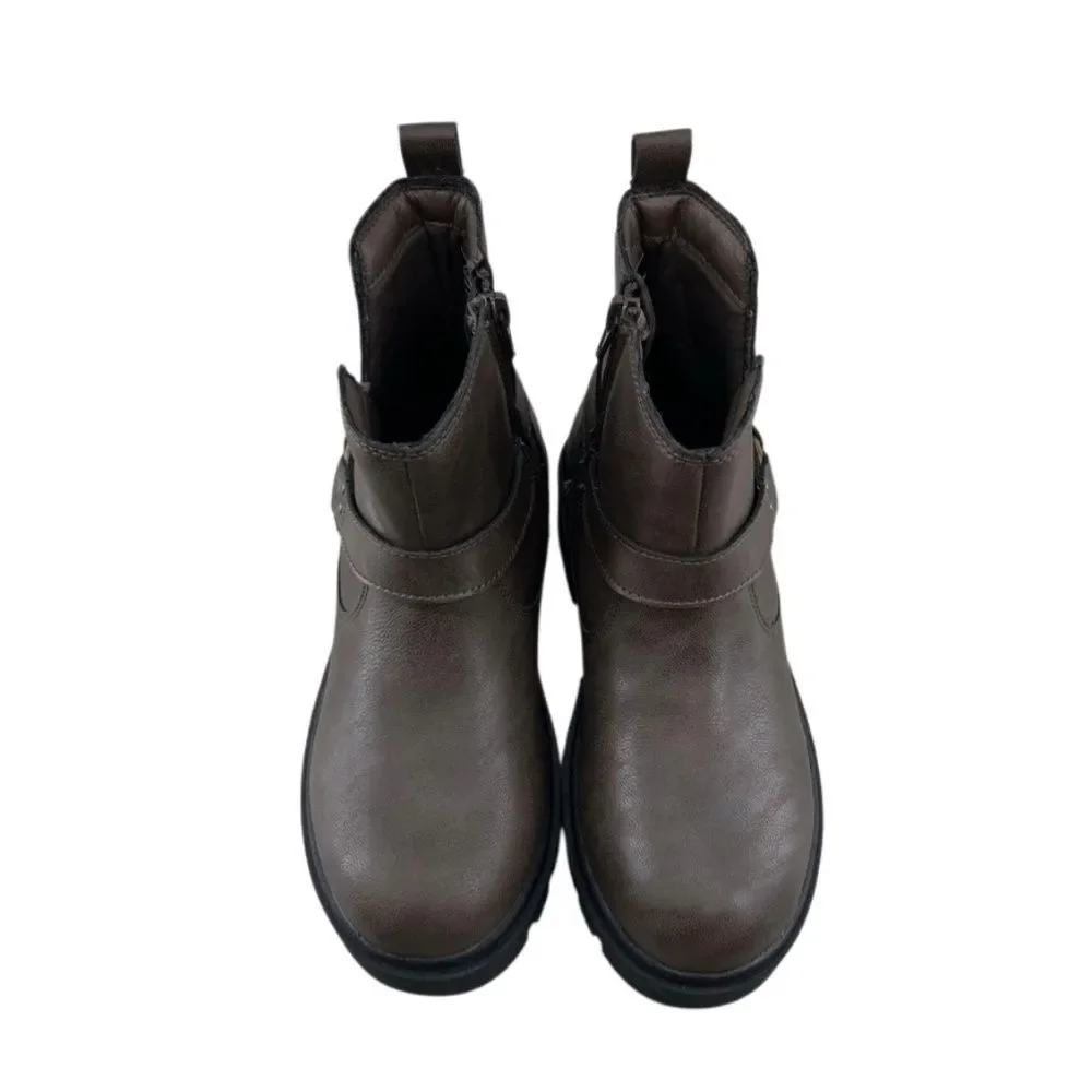 Little Girls Justice Moto Ankle Boots Shoes Size 3